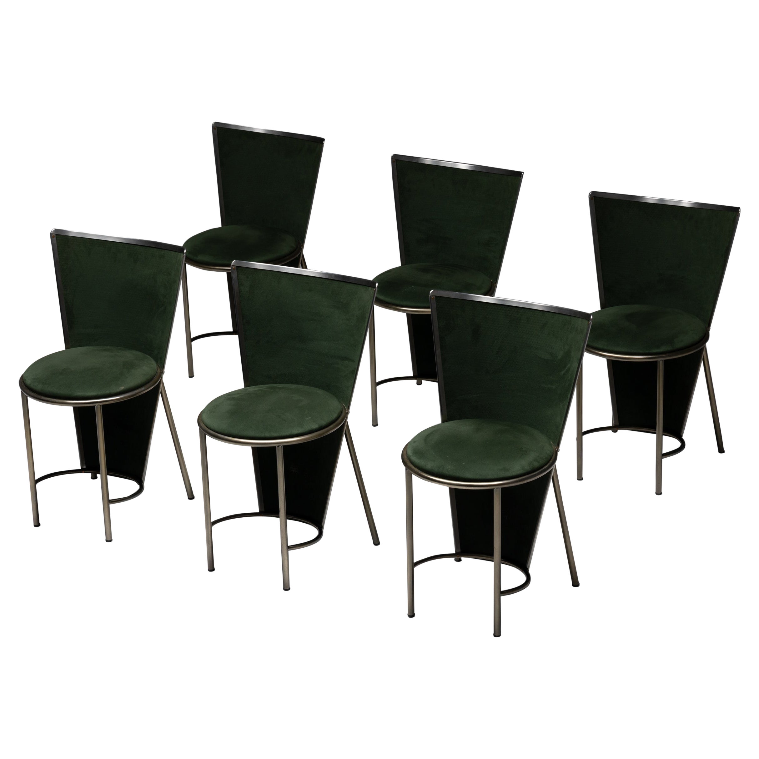 Frans Van Praet Dining Chairs, Belgium, 1990s For Sale