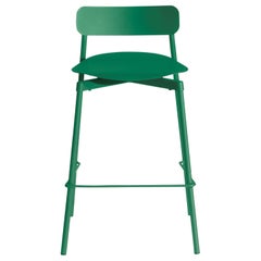 Petite Friture Small Fromme Bar Stool in Mint-Green Aluminium by Tom Chung