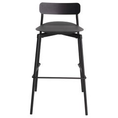 Petite Friture Large Fromme Bar Stool in Black Aluminium by Tom Chung
