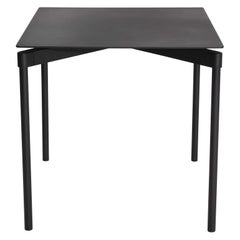 Petite table carrée Friture Fromme en aluminium noir par Tom Chung