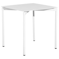 Quadratischer Friture-Tisch aus weißem Aluminium von Tom Chung