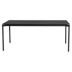 Petite table rectangulaire Friture Fromme en aluminium noir par Tom Chung