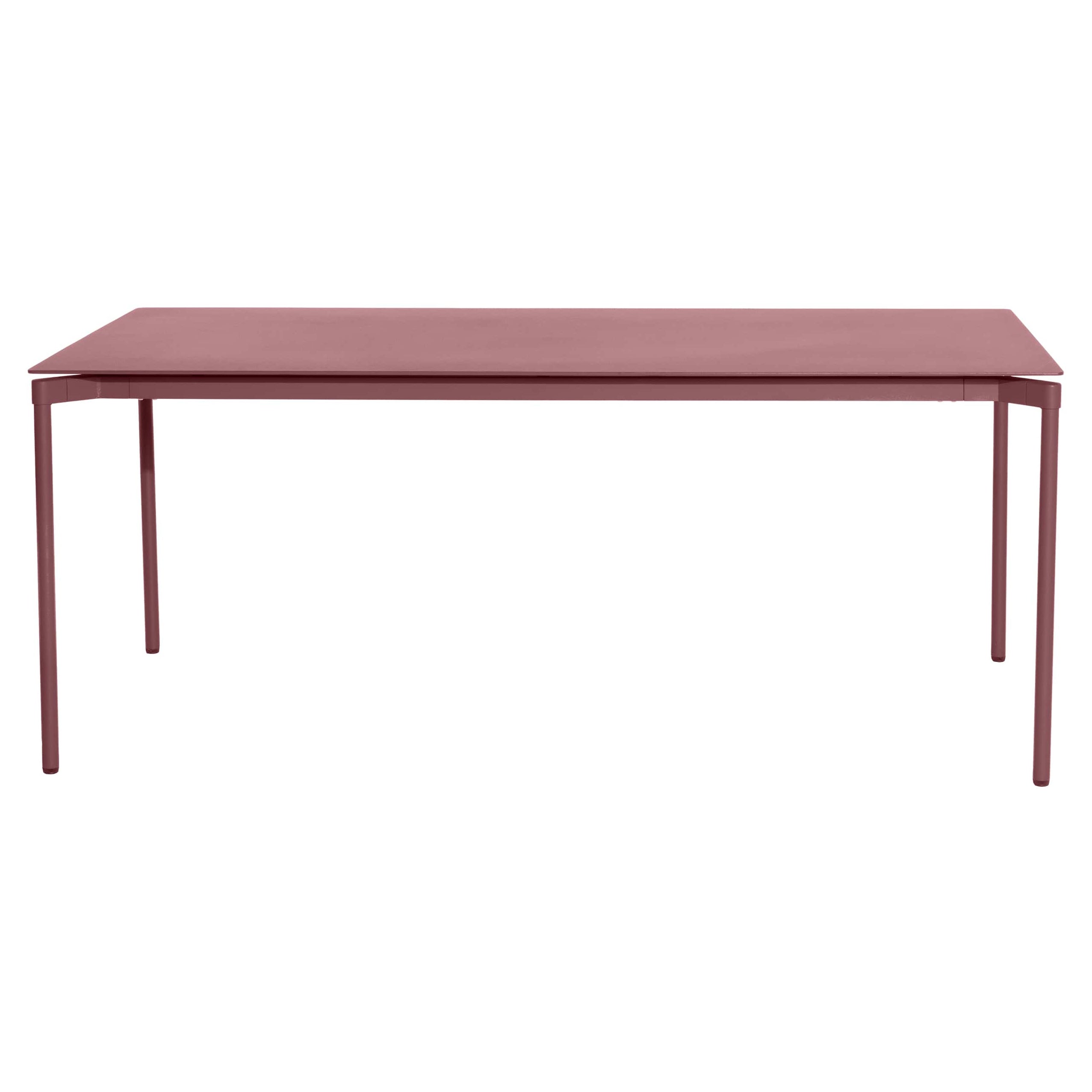 Petite table rectangulaire Friture Fromme en aluminium brun-rouge de Tom Chung en vente