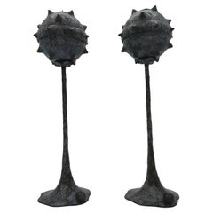 Set of 2 Primus Small Candlesticks by Emanuele Colombi