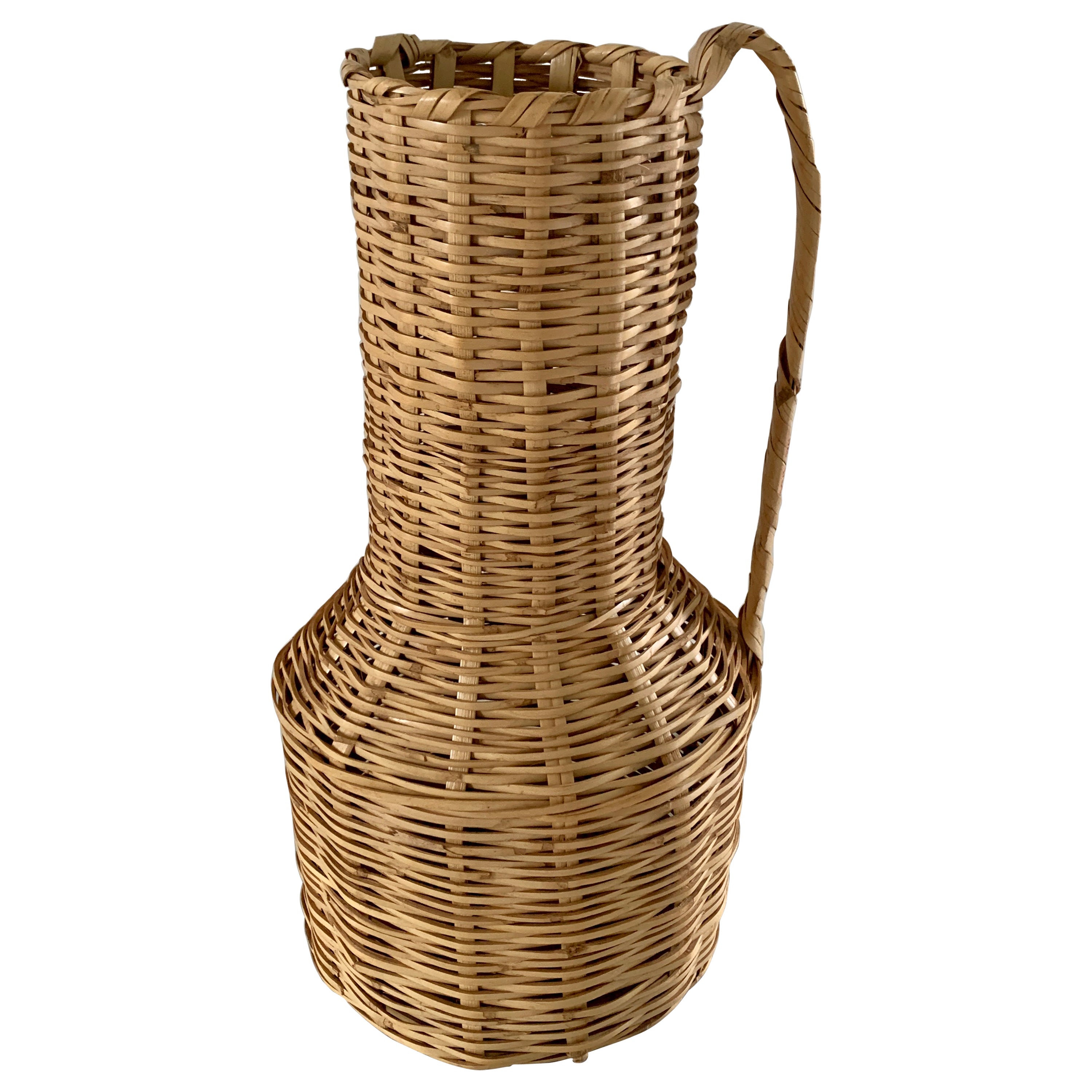 Vintage Boho Wicker Vase Korb