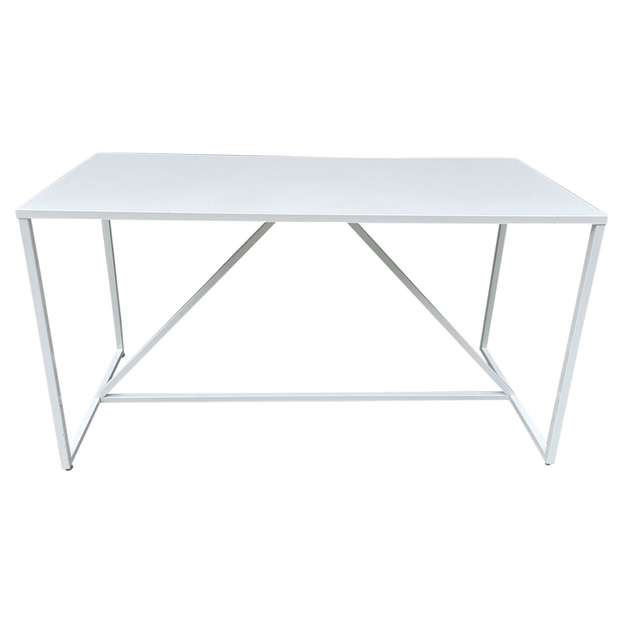 Desk or Bar Height Table in Metal and Powder Coated