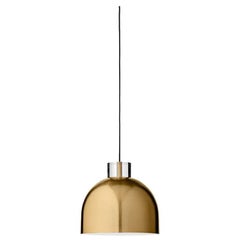 Petite lampe à suspension ronde en or