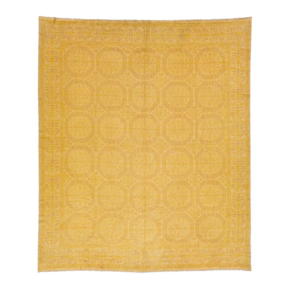 Vintage Spanish Handmade Wool Rug For Sale at 1stDibs | spanish rug ...