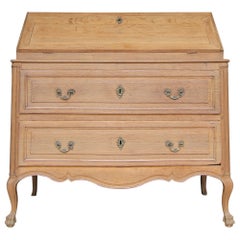 18th Century Flemish Louis XV Secretary Chest of Drawers in Oak