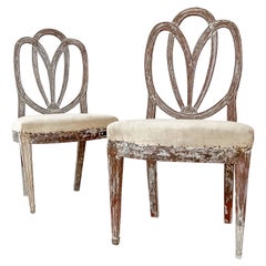 Pair of 18th Century Gustavian Side Chairs