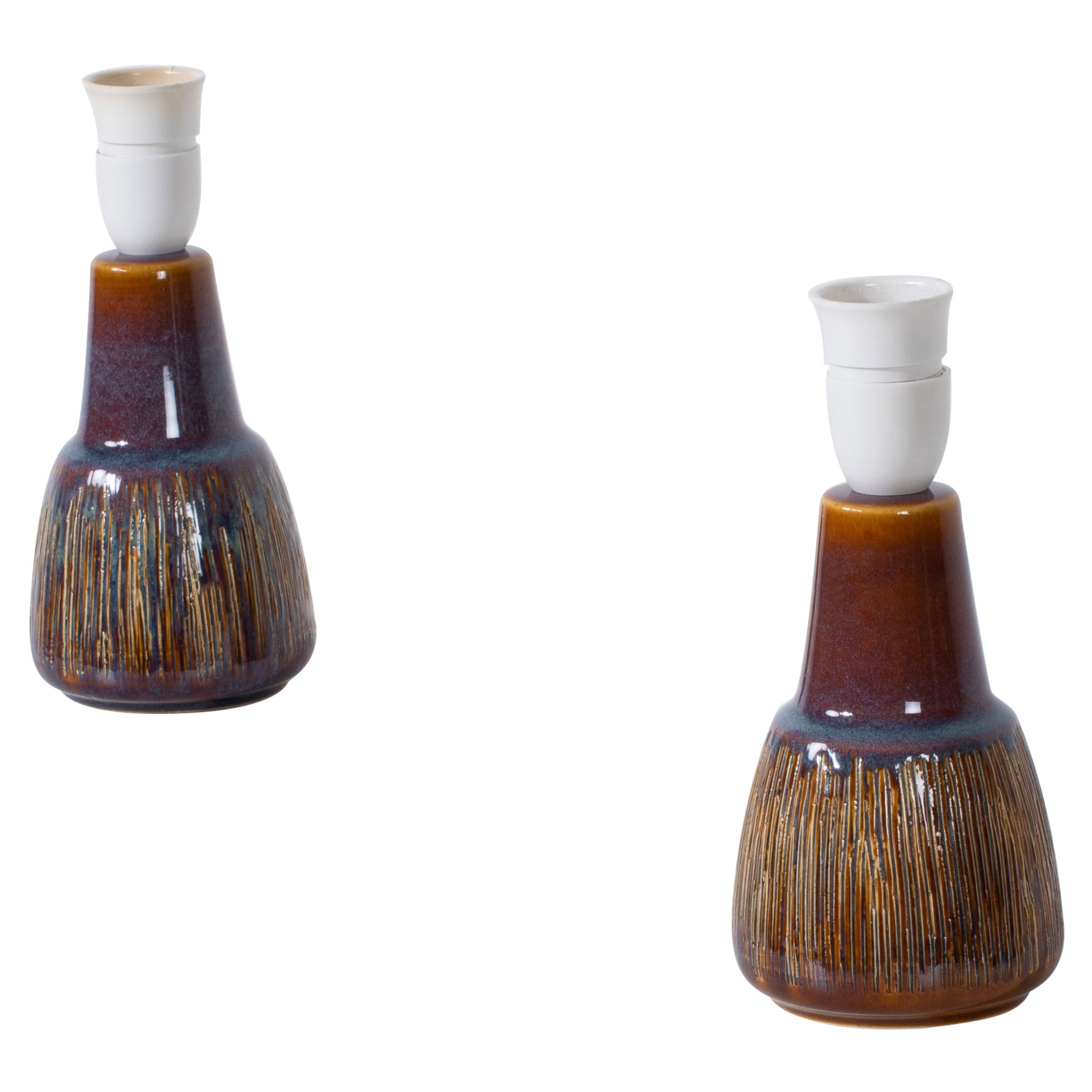 Pair of Vintage Søholm Table Lamps, Designed by Svend Aage Jensen For Sale