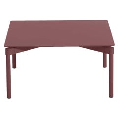 Petite Friture Fromme Coffee Table in Brown-Red Aluminium by Tom Chung, 2020