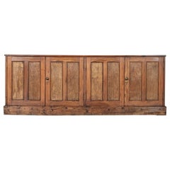 Large 19thC English Pine Dresser Base
