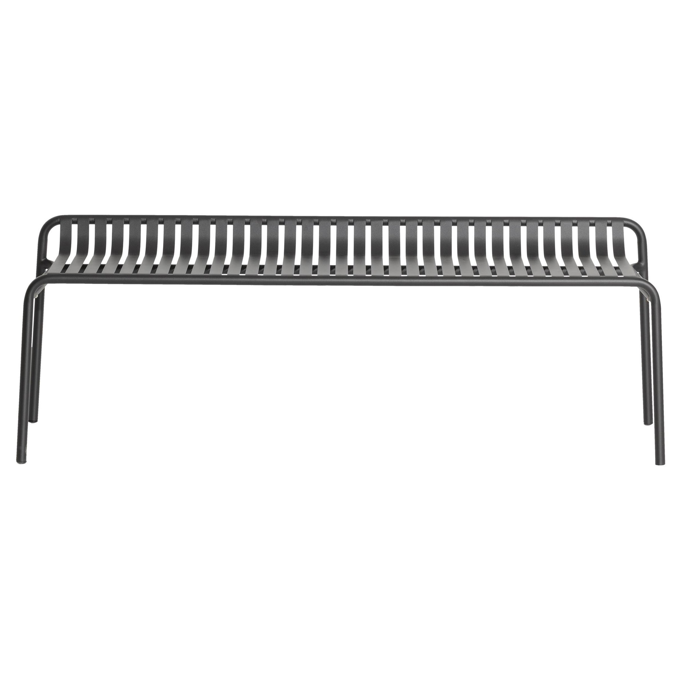 Petite Friture Week-End Bench without Back in Black Aluminium, 2017  For Sale
