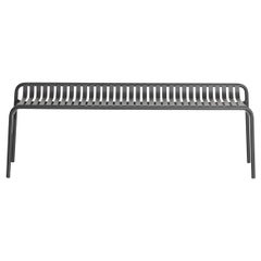 Petite Friture Week-End Bench without Back in Black Aluminium, 2017 