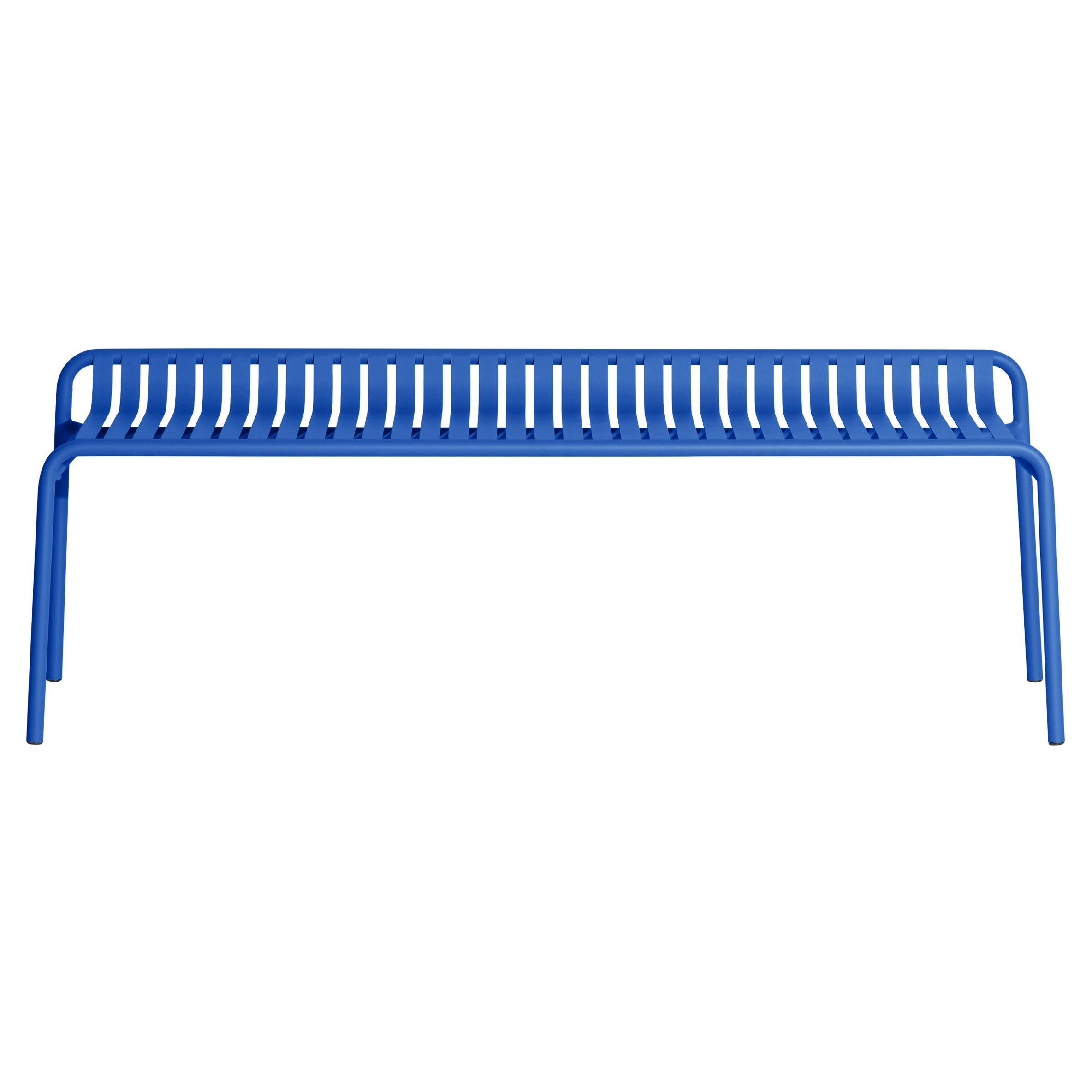 Petit banc d'appoint Friture sans dos en aluminium bleu, 2017 