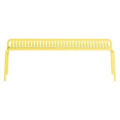 Petite Friture Week-End Bench without Back in Yellow Aluminium, 2017 