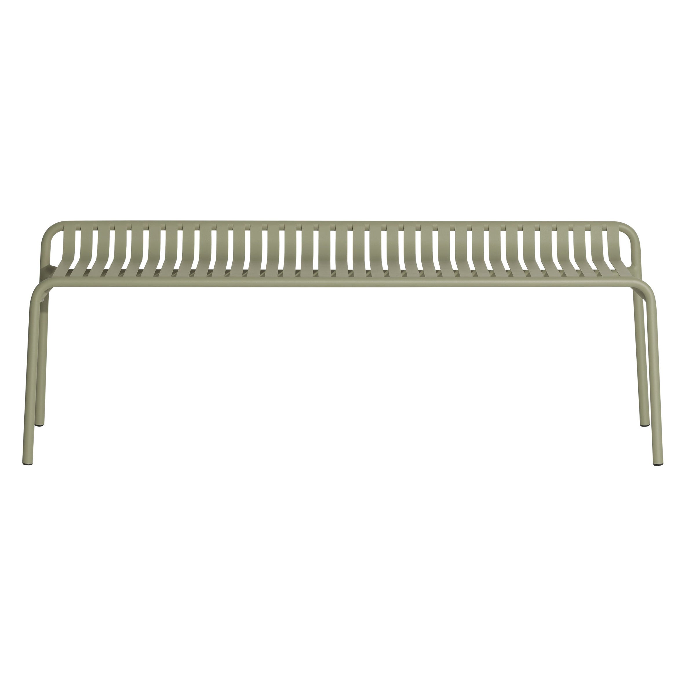 Petite Friture Week-End Bench without Back in Jade Green Aluminium, 2017  For Sale