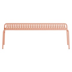 Petite Friture Week-End Bench without Back in Blush Aluminium, 2017 