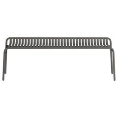 Petit banc d'appoint Friture sans dos en aluminium anthracite, 2017 