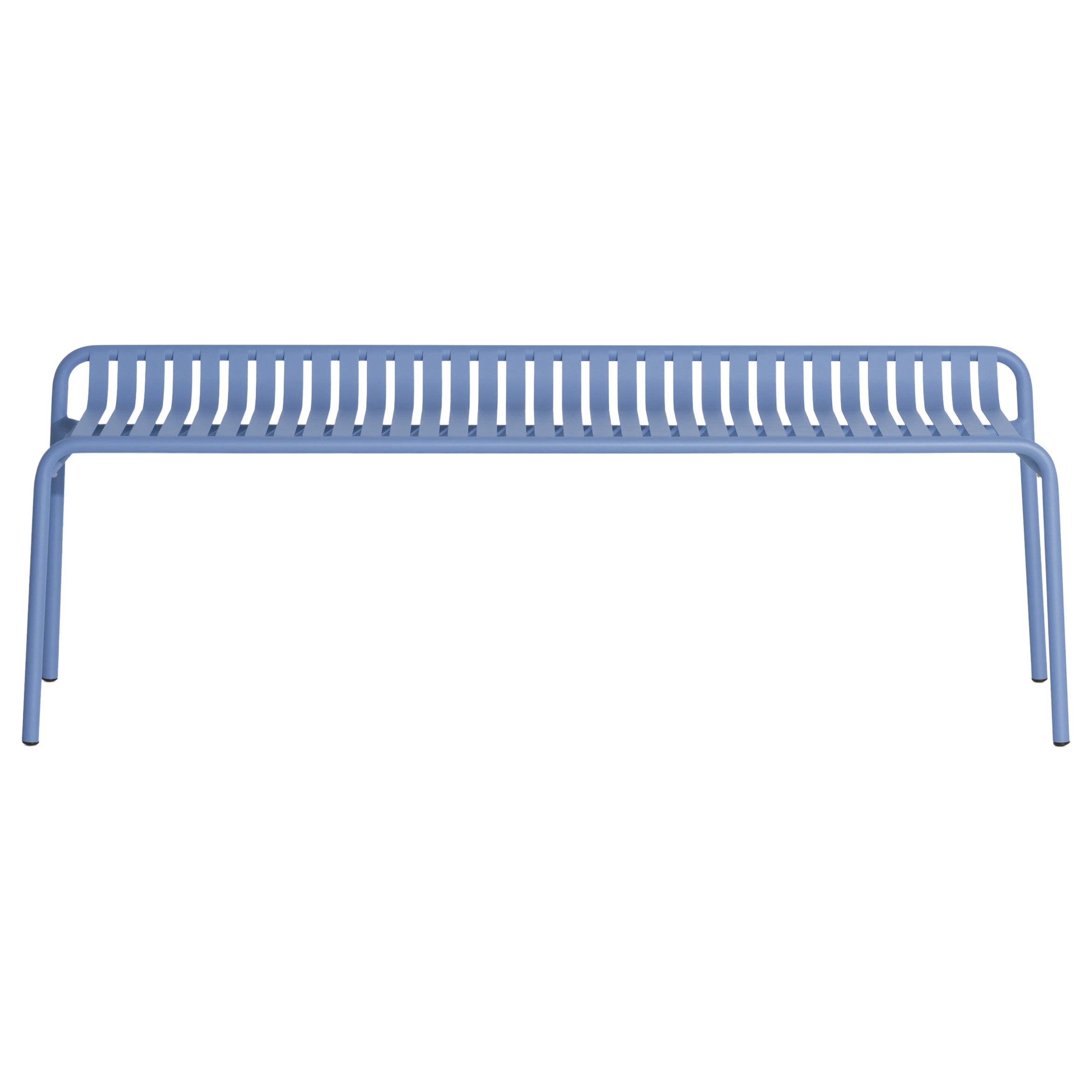 Petite Friture Week-End Bench without Back in Azur Blue Aluminium, 2017  For Sale