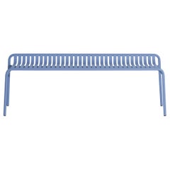 Petite Friture Week-End Bench without Back in Azur Blue Aluminium, 2017 
