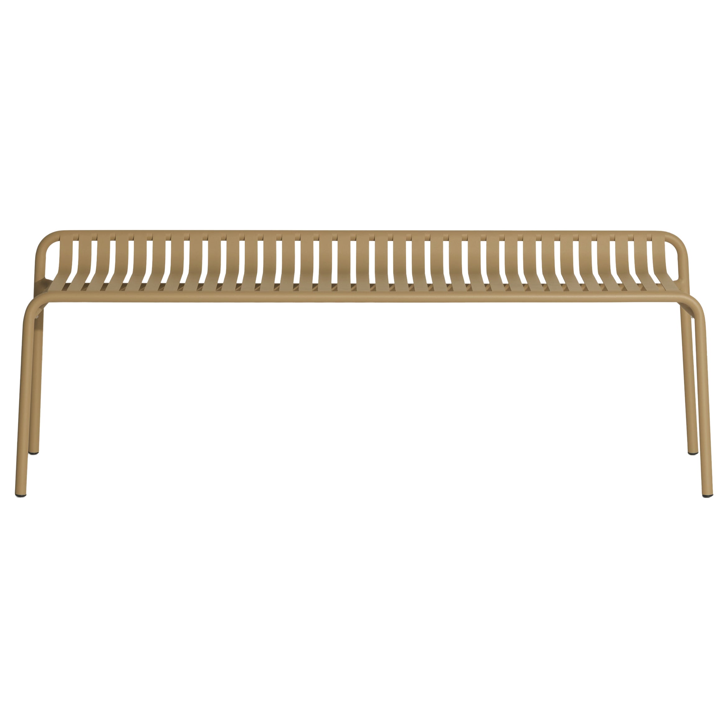 Petite Friture Week-End Bench without Back in Gold Aluminium, 2017  For Sale