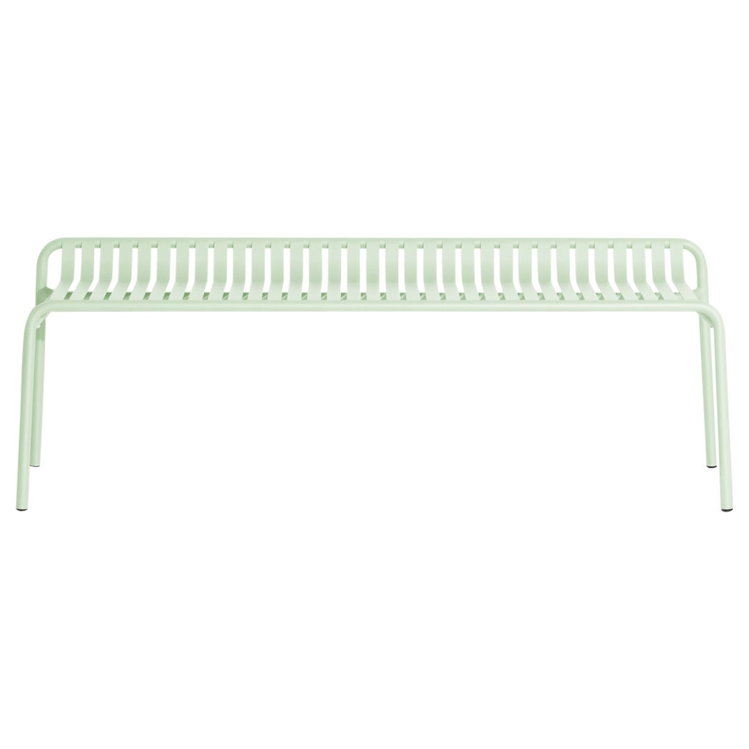 Petite Friture Week-End Bench without Back in Pastel Green Aluminium, 2017 
