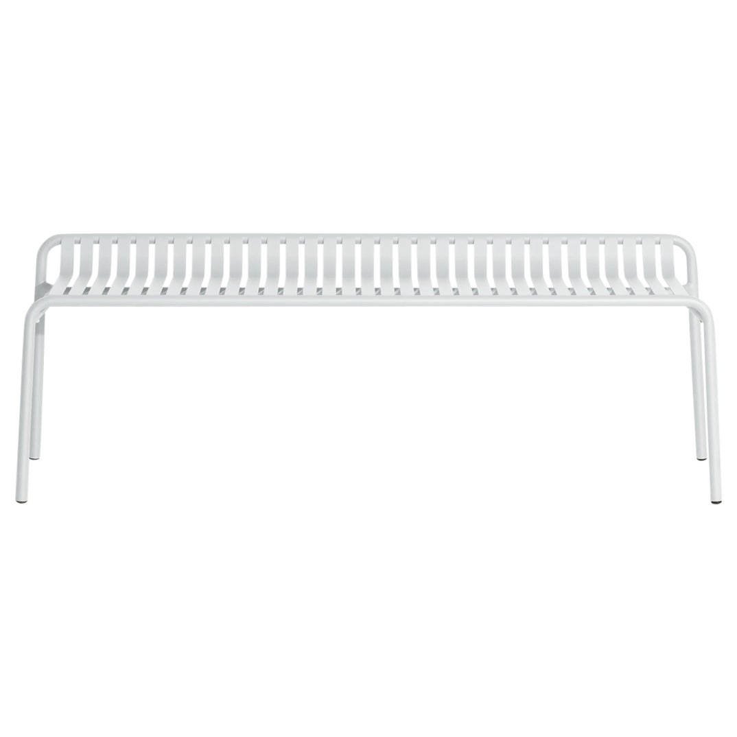 Petite Friture Week-End Bench without Back in Pearl Grey Aluminium, 2017  For Sale