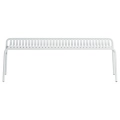 Petite Friture Week-End Bench without Back in Pearl Grey Aluminium, 2017