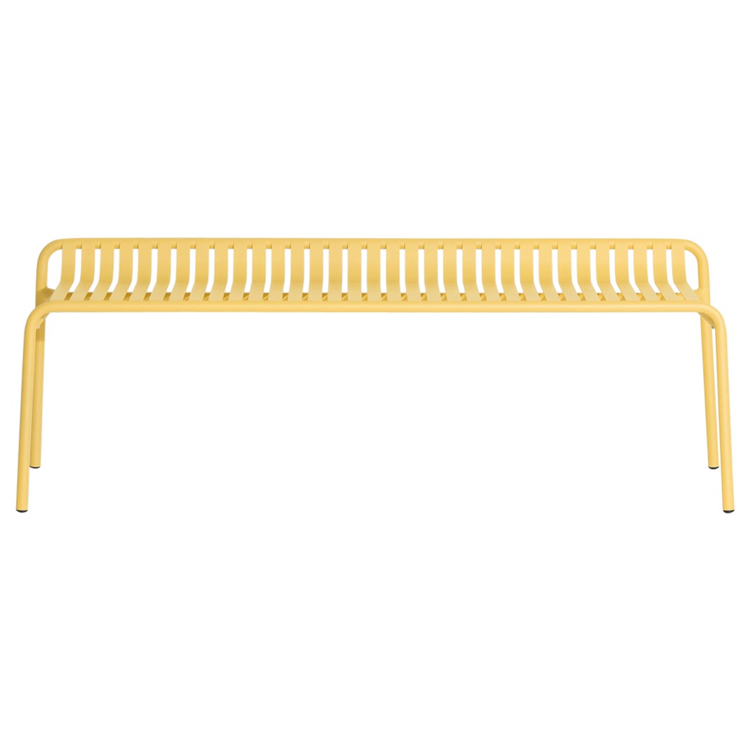 Petite Friture Week-End Bench without Back in Saffron Aluminium, 2017  For Sale