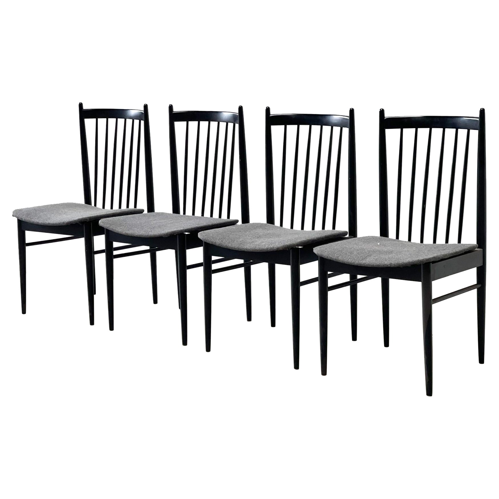 Set of Four Dining Chairs For Sale