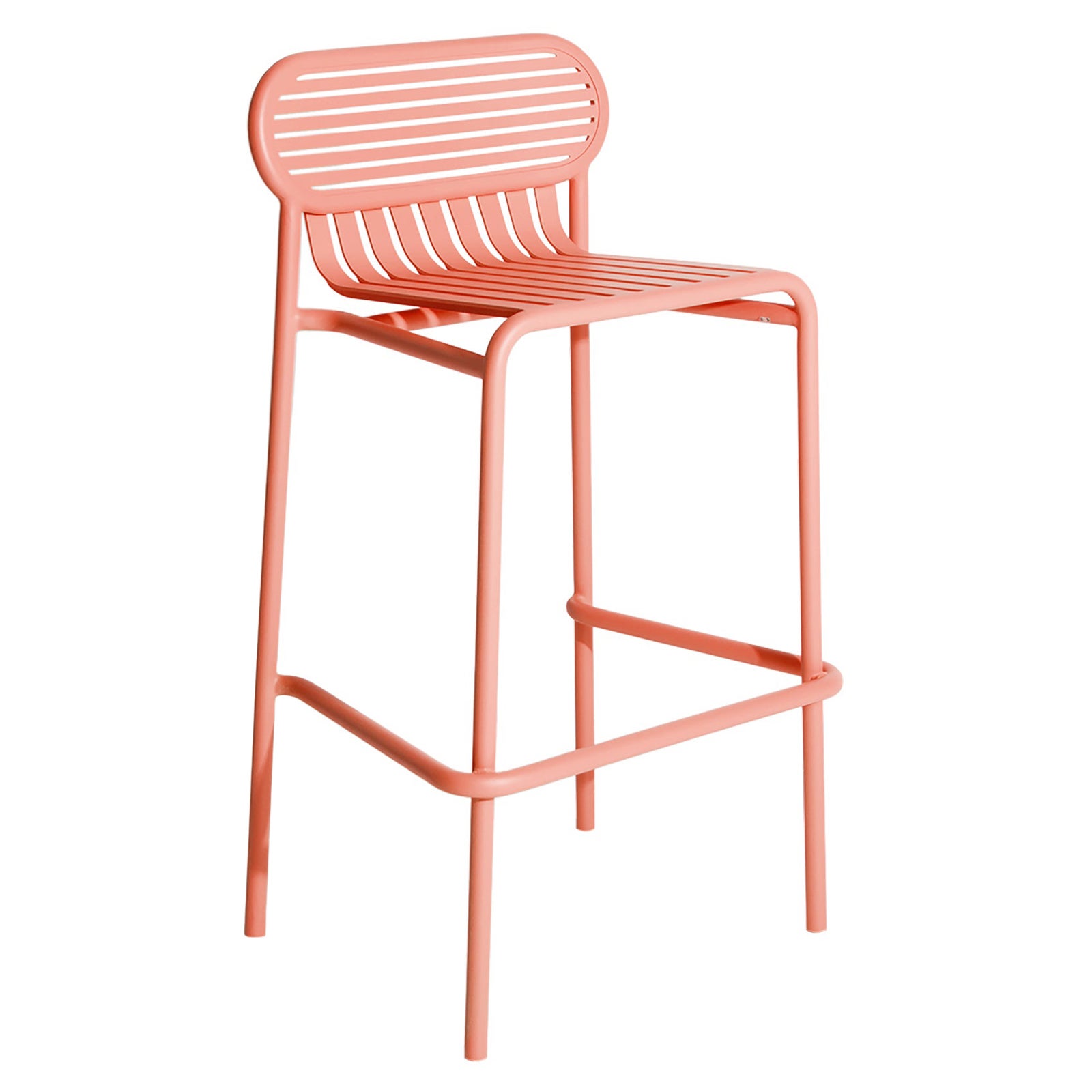 Petite Friture Week-End Bar Stool in Coral Aluminium by Studio BrichetZiegler For Sale