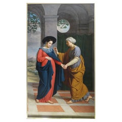 The Visitation, Huge Oil on canvas Attributed to Alexandre-François Caminade