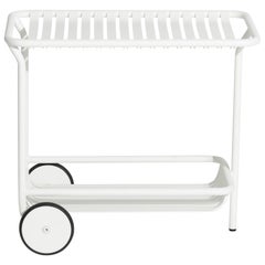 Carrito de fin de semana Petite Friture de aluminio blanco por Studio BrichetZiegler