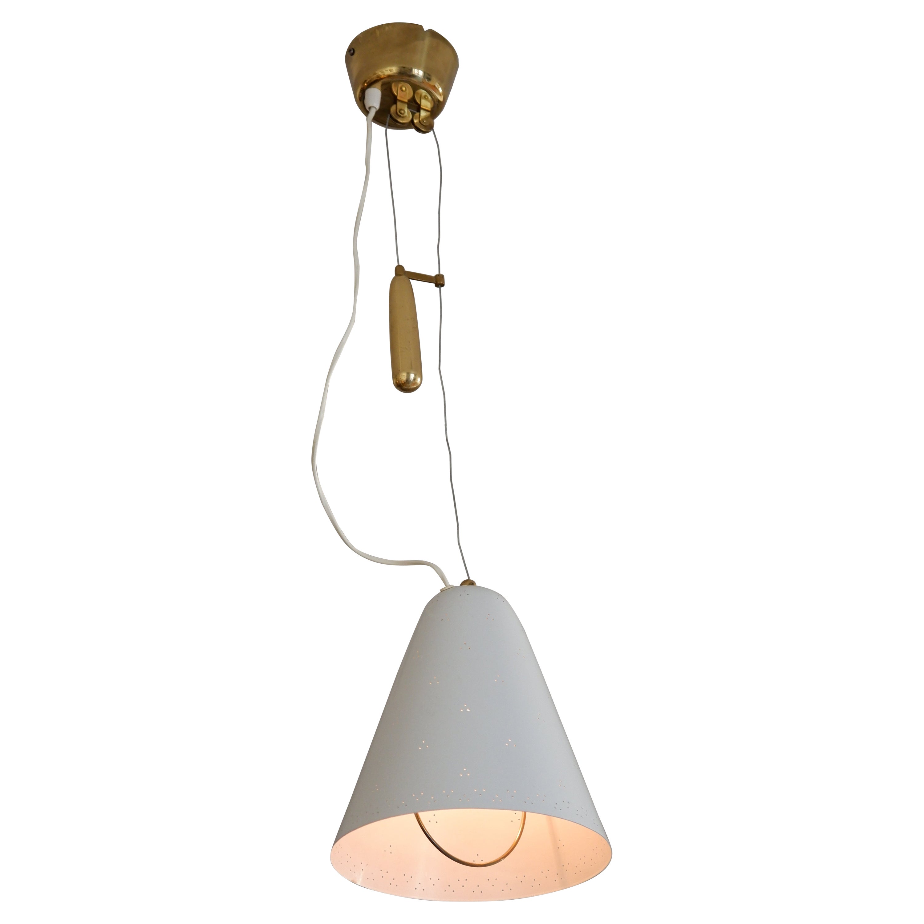 Paavo Tynell, Modell A1942, Arbeitsgewichtslampe für Idman, um 1960