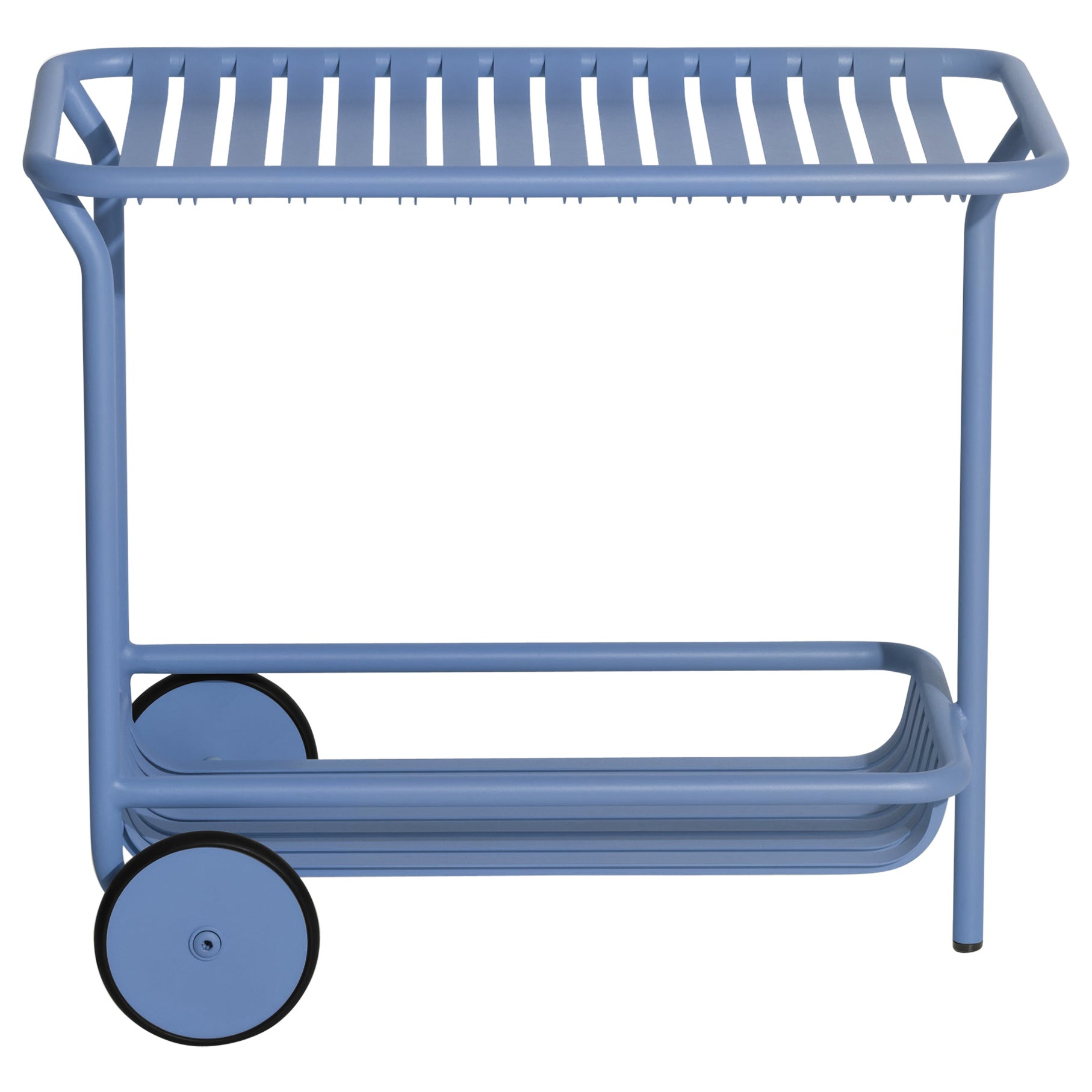 Petite Friture Week-End Trolley in Azur Blue Aluminium by Studio BrichetZiegler For Sale