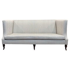 Large Upholstered English Edwardian Country House Sofa 