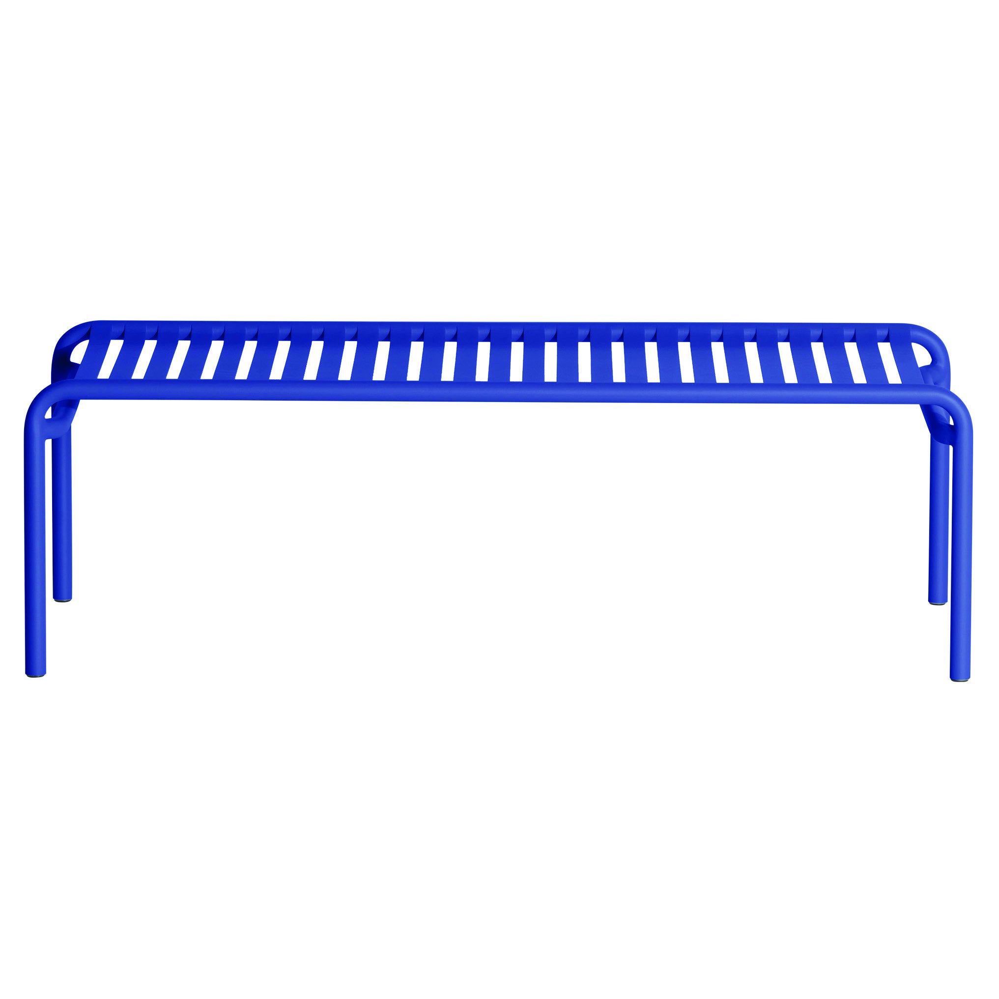 Petite table basse longue d'appoint Friture en aluminium bleu, 2017
