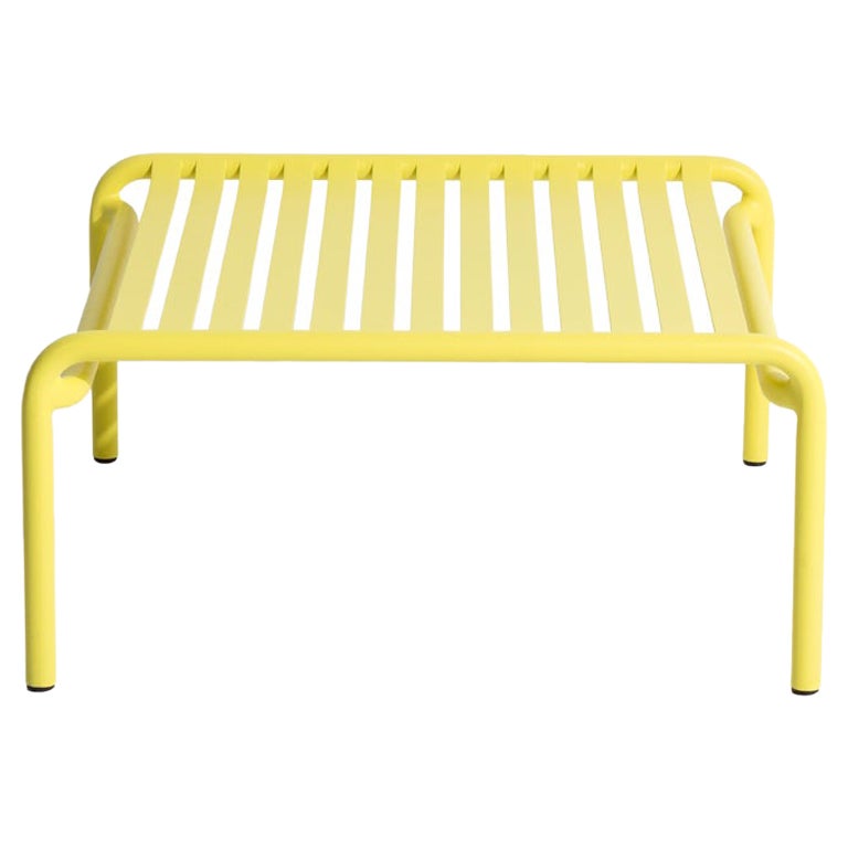 Petite table basse d'appoint Friture en aluminium jaune, 2017