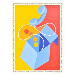 Poster d'epoca originale Bella Center Ktas Udstilling Design Exhibition Phone Box