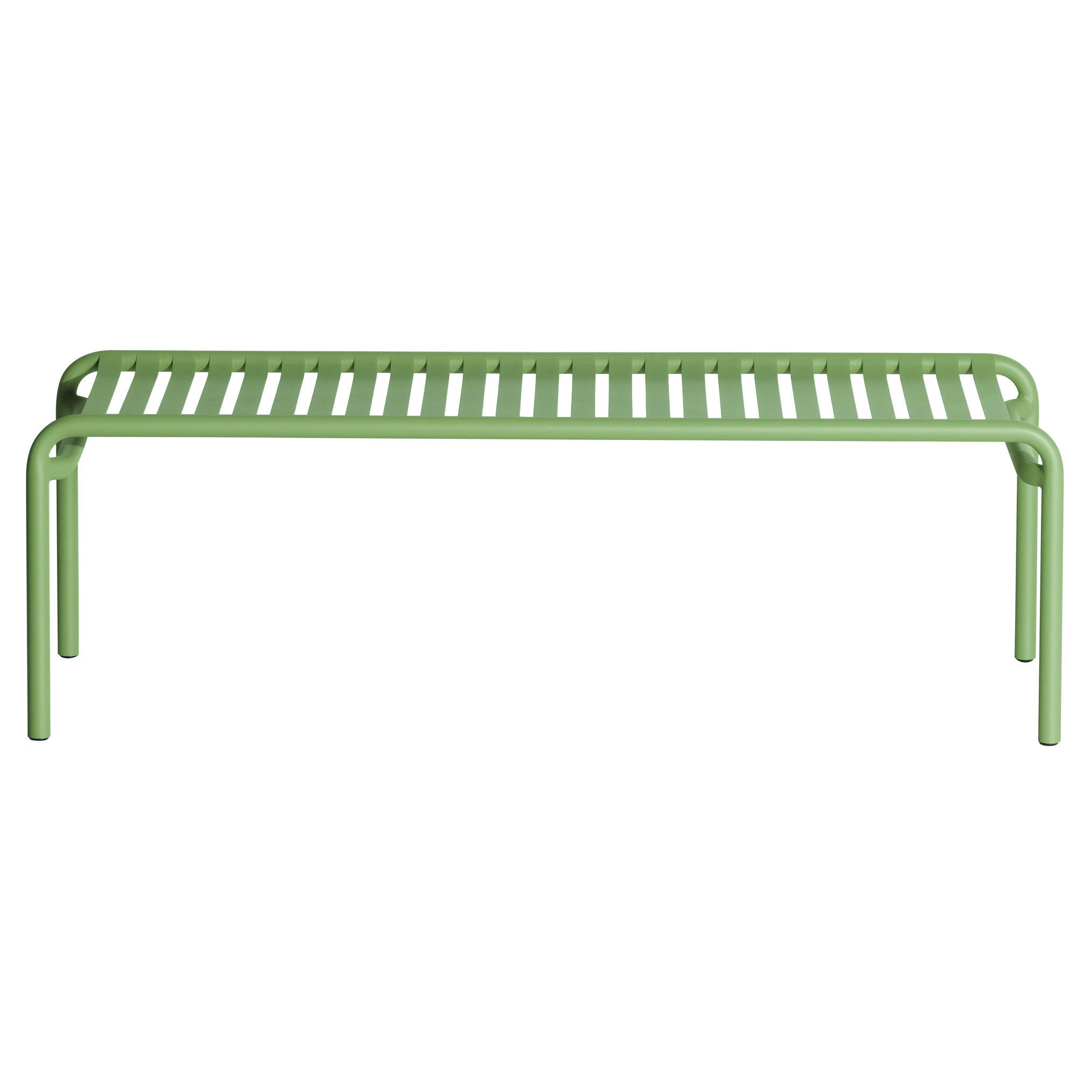 Petite table basse longue d'appoint Friture en aluminium vert jade, 2017