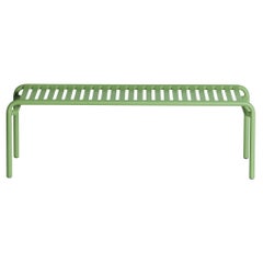 Mesa de centro larga Petite Friture Week-End de aluminio verde jade, 2017