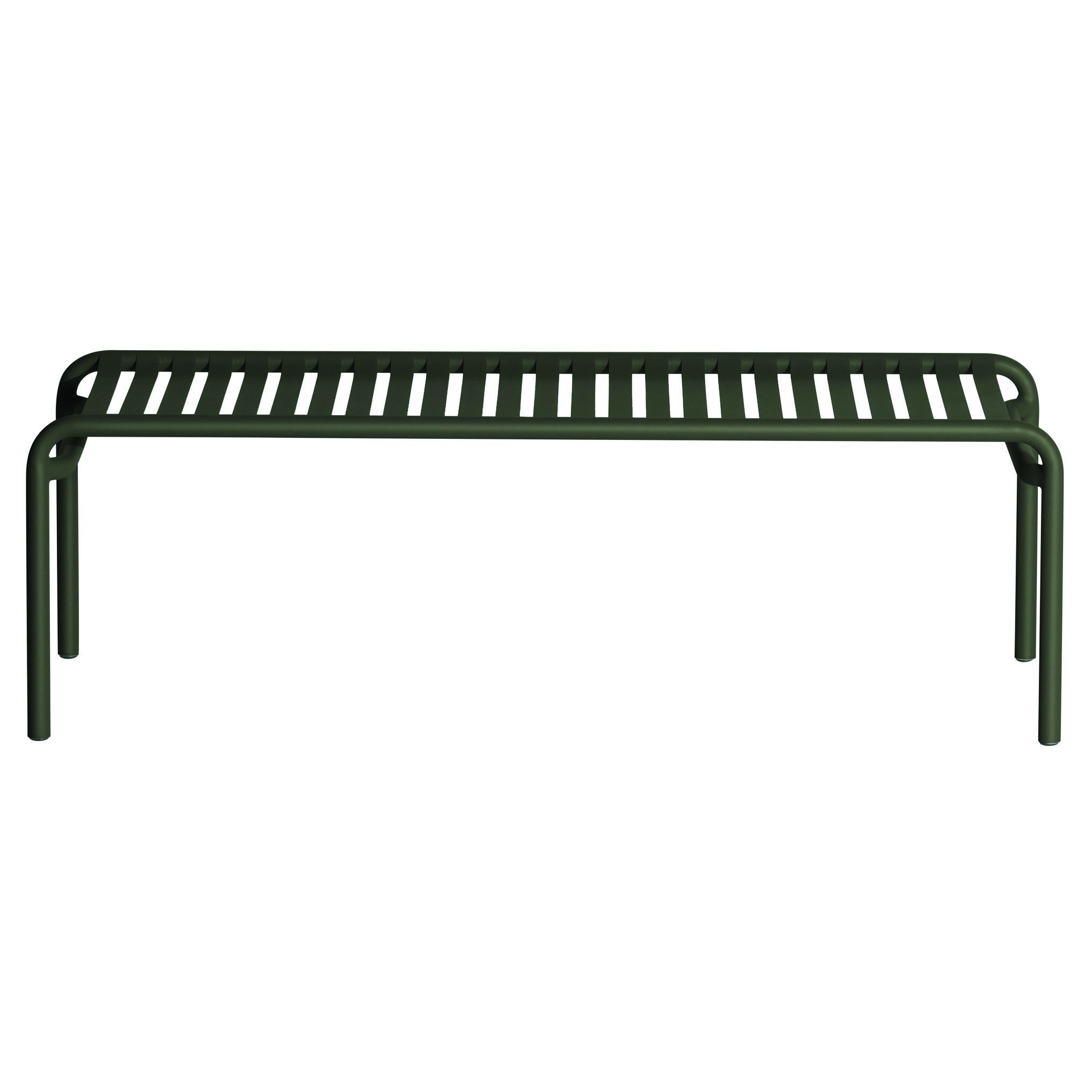 Petite Friture Week-End Long Coffee Table in Glass Green Aluminium, 2017 For Sale