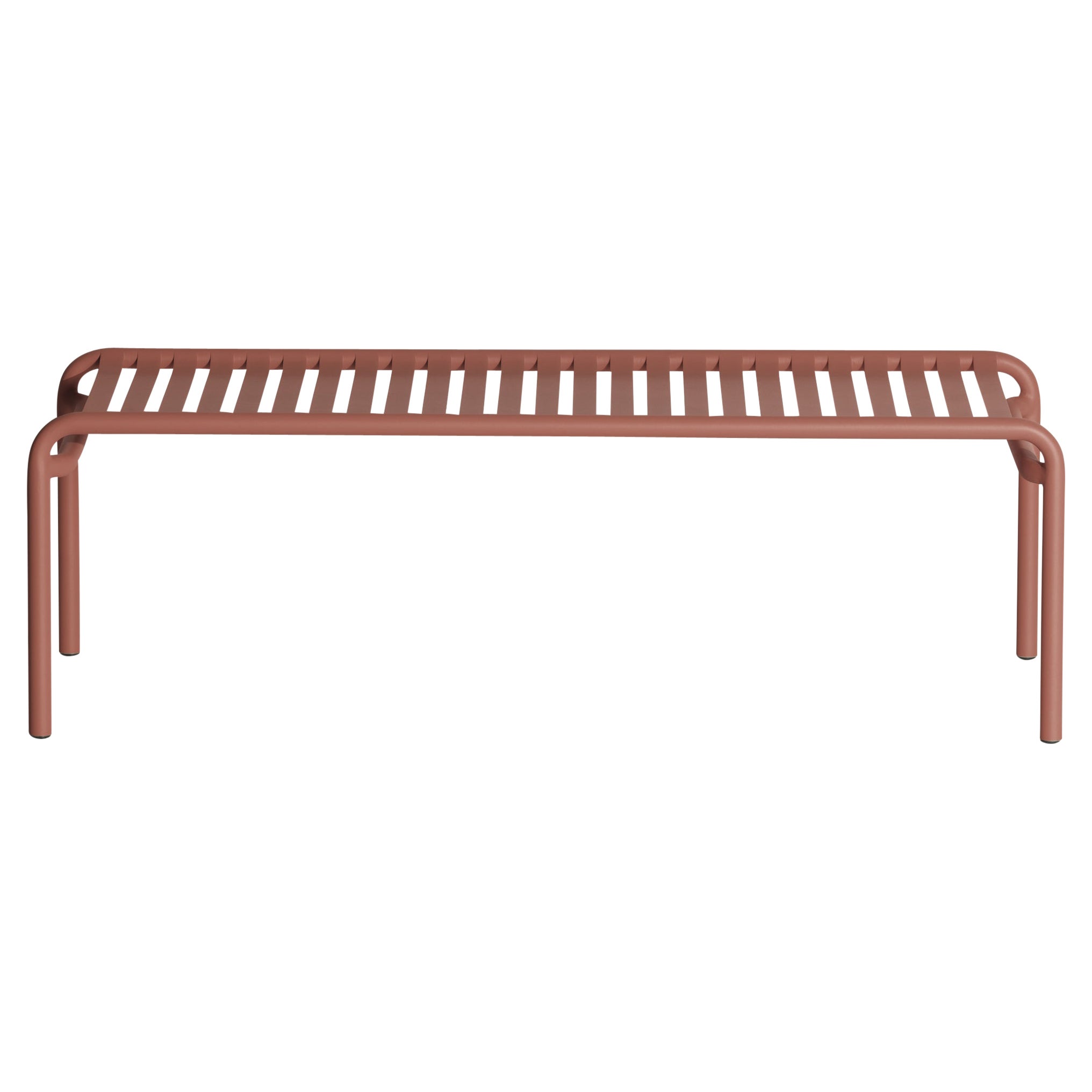 Petite Friture Week-End Long Coffee Table in Terracotta Aluminium, 2017 For Sale