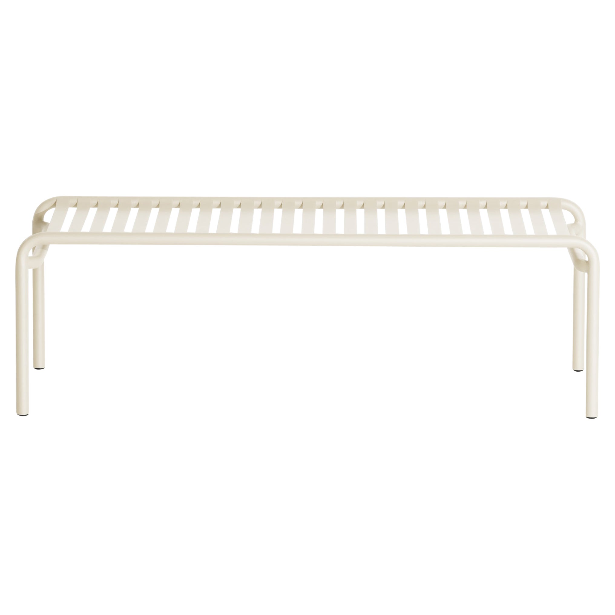 Petite Friture Week-End Long Coffee Table in Ivory Aluminium, 2017 For Sale