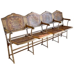 Antique Art Nouveau Cinema Theatre Seats, circa 1910