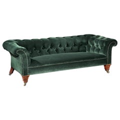 19th Century C Hindley and Sons, London Victorian Chesterfield Sofa Upholstered