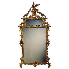 Antique Grand Phoenix Chippendale Mirror
