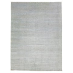 Contemporary Geometric Savannah Wool Rug Oversize in Gray